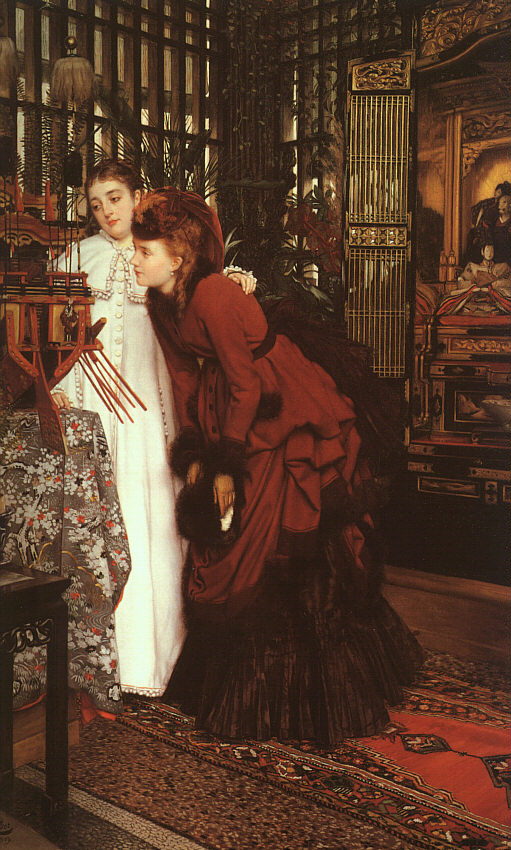 Young Ladies Looking at Japanese Objects